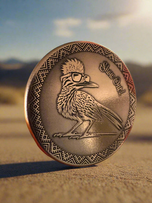 Desert Roadrunner · 30mm Copper Ball Marker