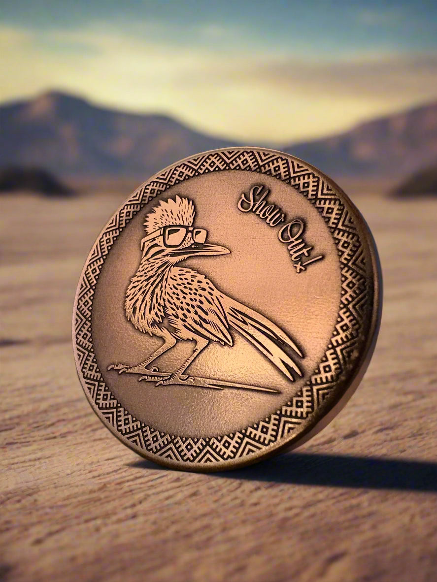 Desert Roadrunner · 30mm Copper Ball Marker