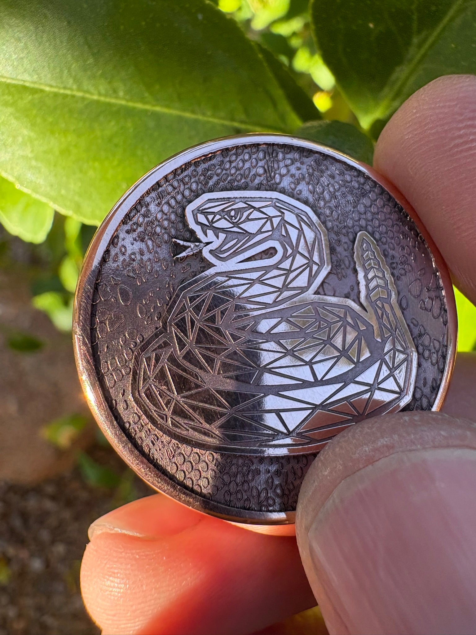 Copper Ball Marker - Desert Rattlesnake